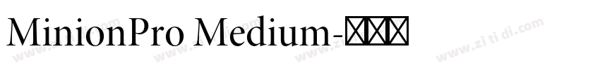 MinionPro Medium字体转换